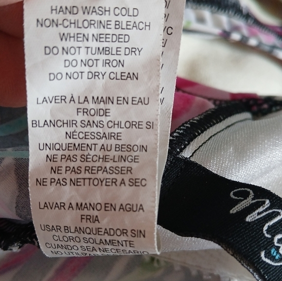 Vintage 90's Maxine Size 14 Plus Full Coverage Skirted Suit Bra Cups Flo… - Picture 16 of 16